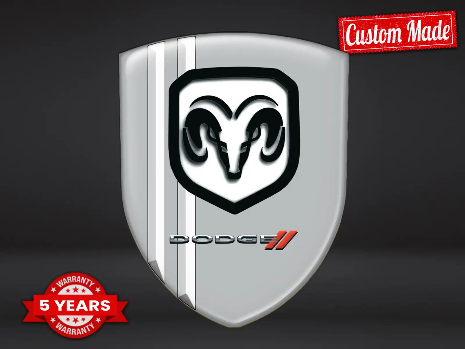 Dodge Windschutzaufkleber Auto Racing Minimal Stern